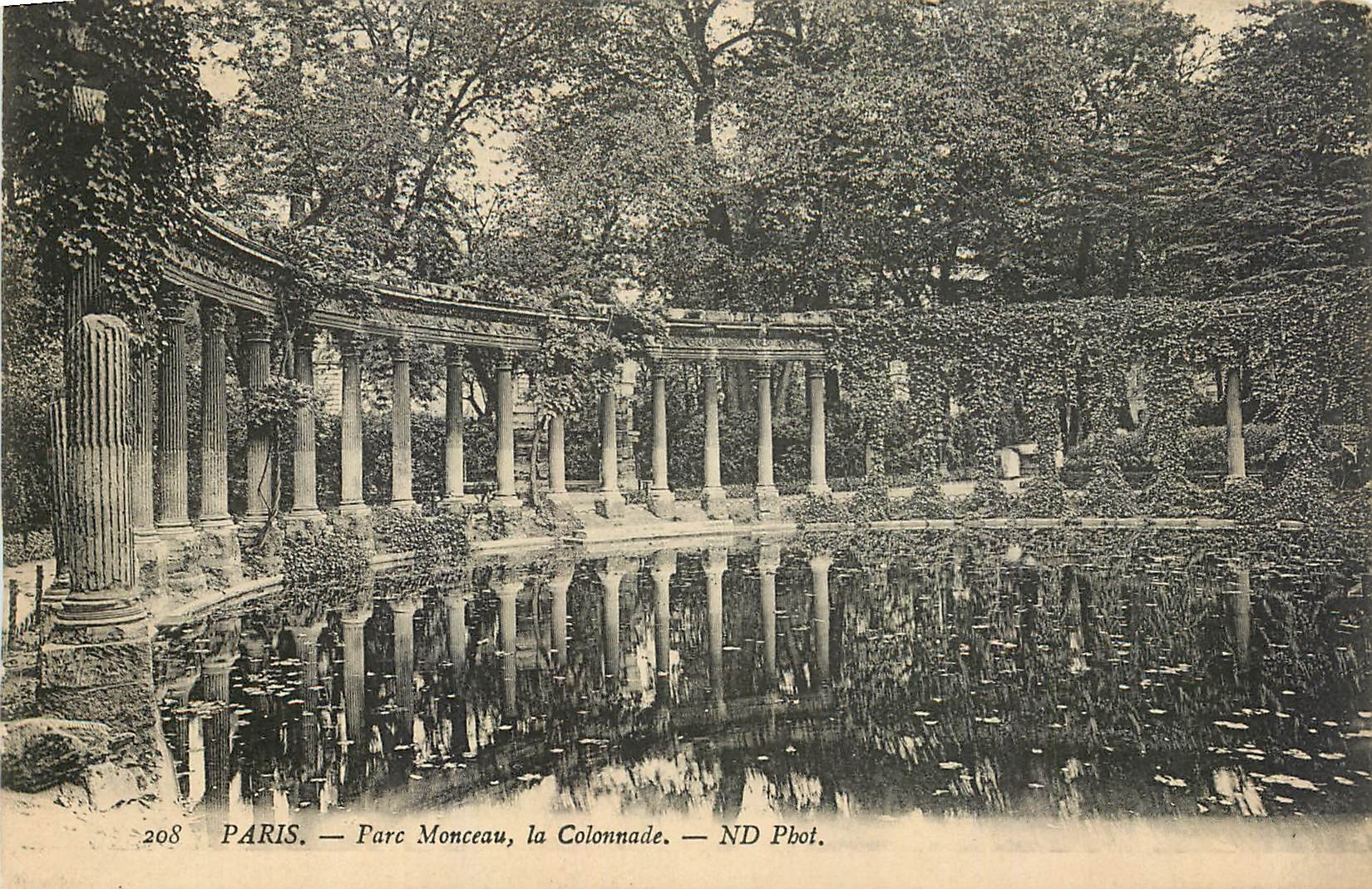 CPA Paris Parc Monceau la Colonnade 