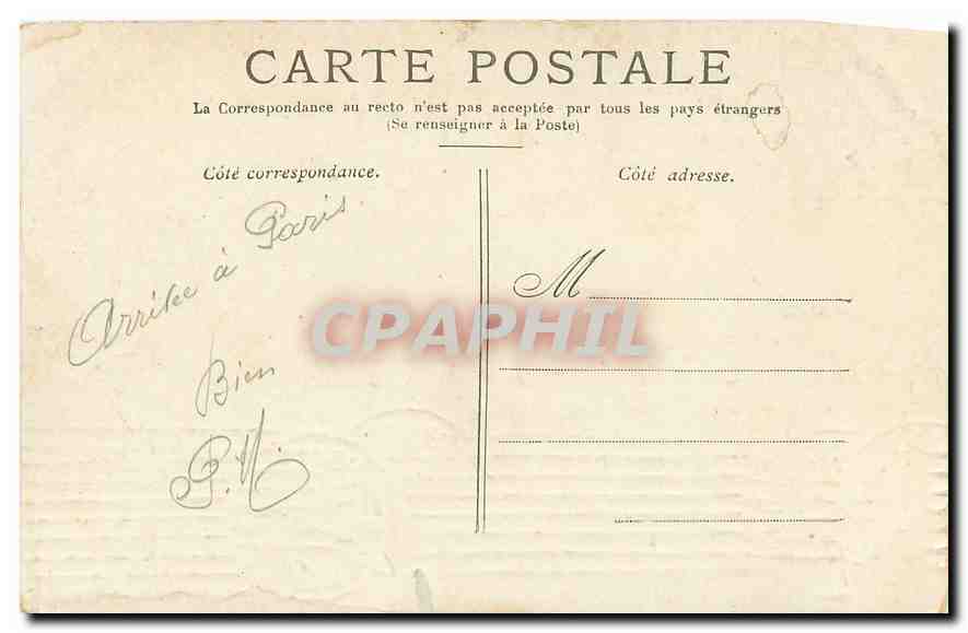 CPA Paris le Dome des Invalides  — Rückseite