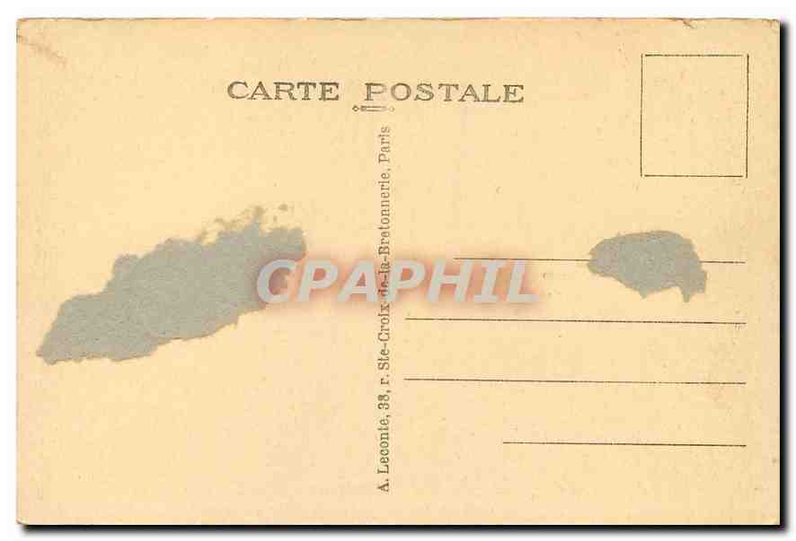 CPA Paris Porte Saint Martin  — Verso