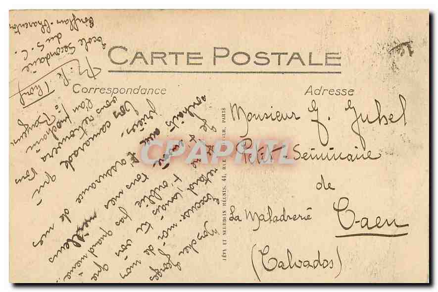 CPA Paris Notre Dame Facade Portail de gauche Portail de la Vierge  — Verso