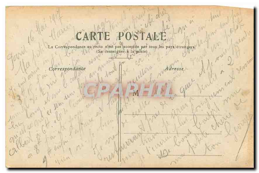 CPA Paris Le Palais du Trocadero  — Verso