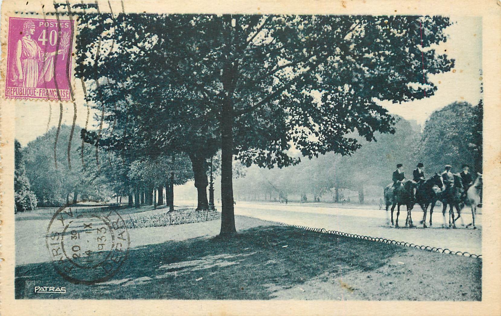 CPA Les Jolis Coins de Paris Avenue du Bois de Boulogne 