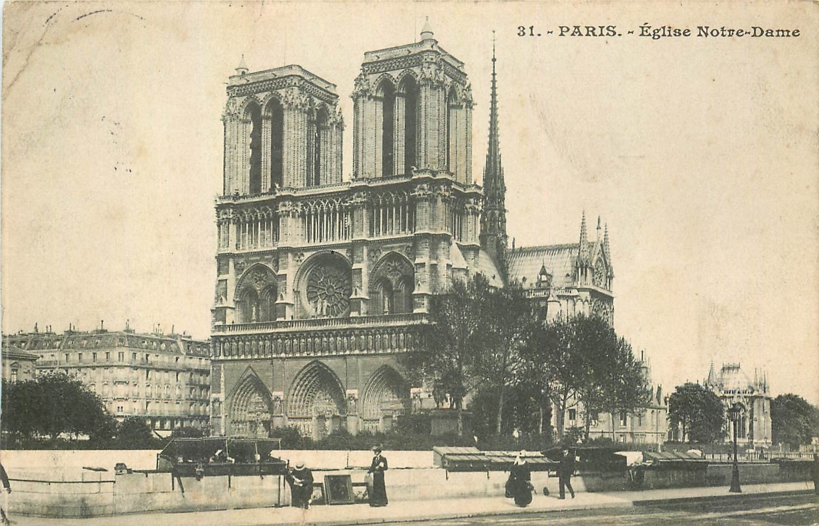 CPA Paris Eglise Notre Dame 