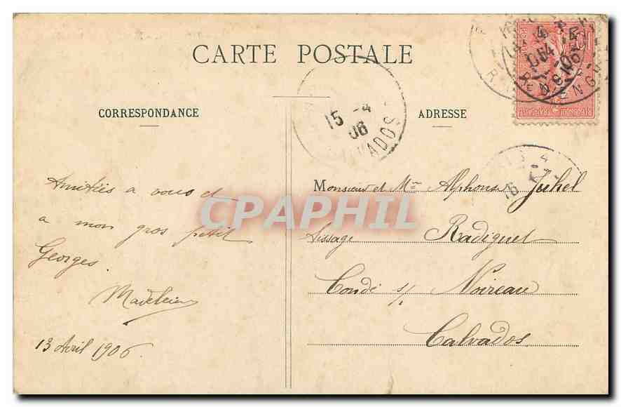 CPA Paris Eglise Notre Dame  — Verso