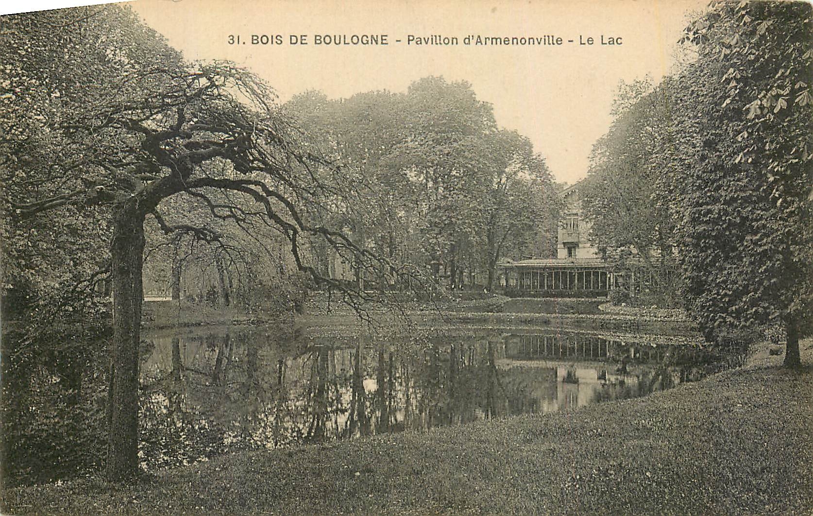 CPA Bois de Boulogne Pavillon d'Armenonville le Lac 