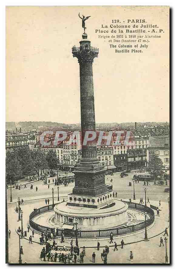 CPA Paris La Colonne de Juillet Place de la Bastille 