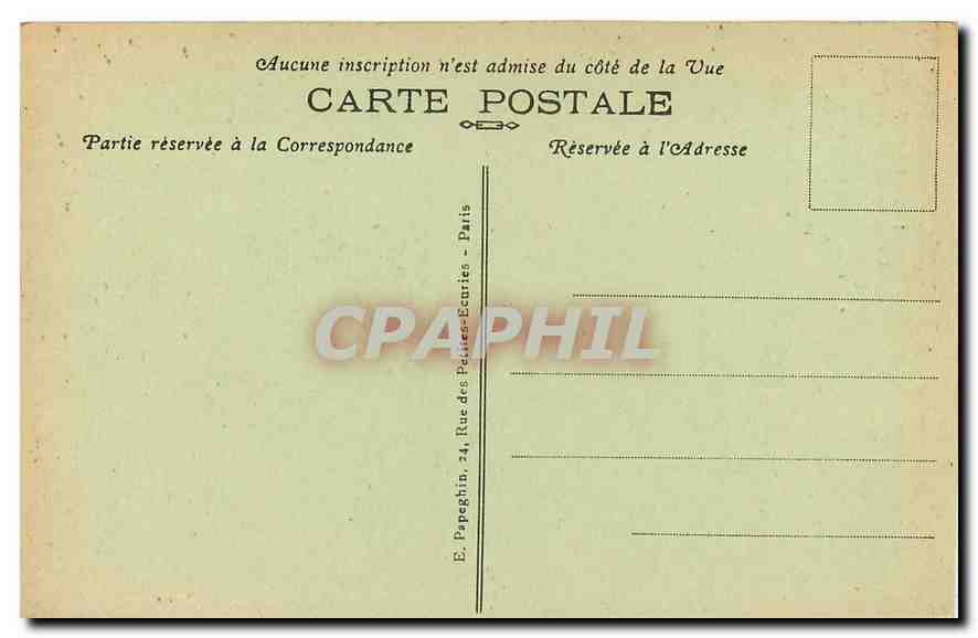 CPA Paris La Colonne de Juillet Place de la Bastille  — Rückseite