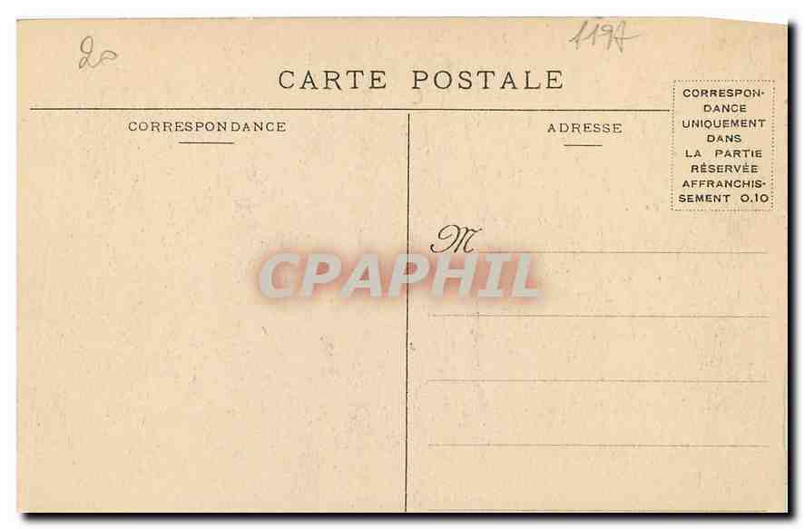 CPA Paris Hotel des Monnaies La Grande Salle du Musee  — Verso