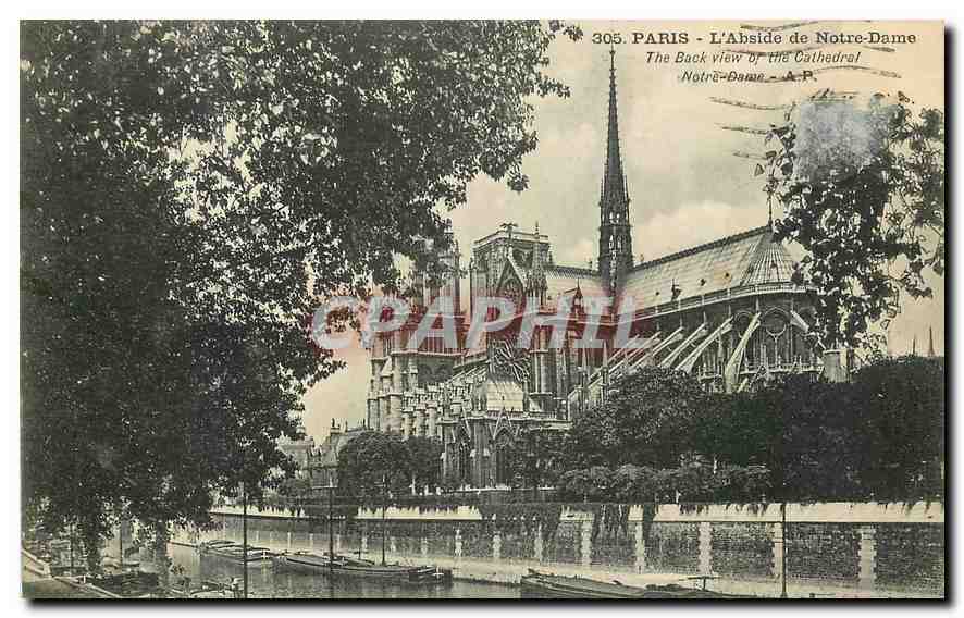 CPA Paris La Abbaye de Notre Dame 