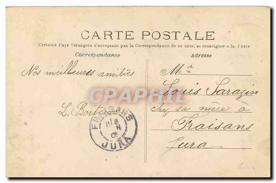 CPA Paris Buttes Chaumont le Pont suspendu  — Verso