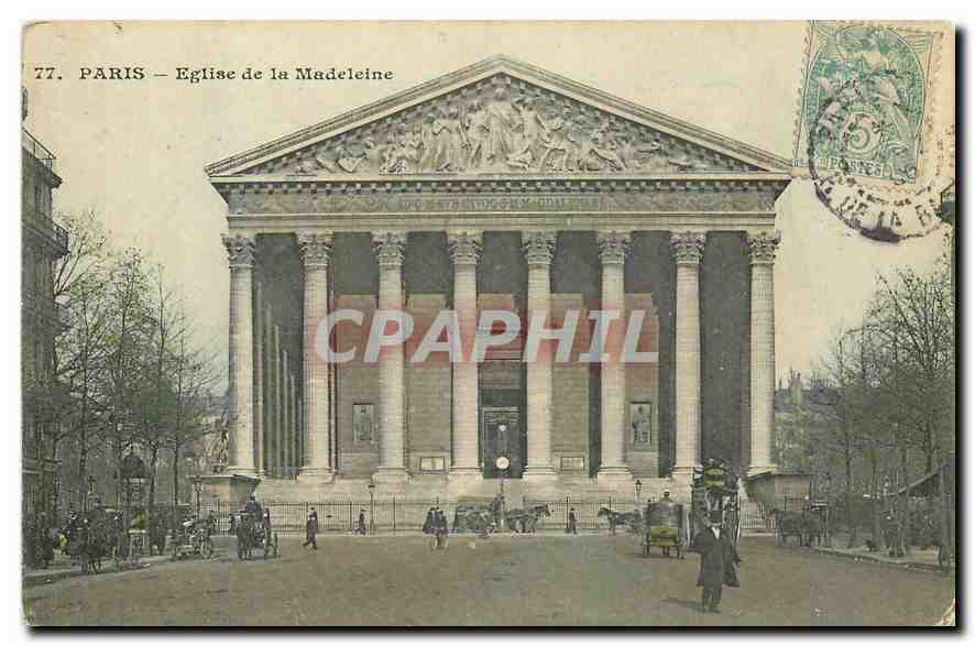 CPA Paris Eglise de la Madeleine 