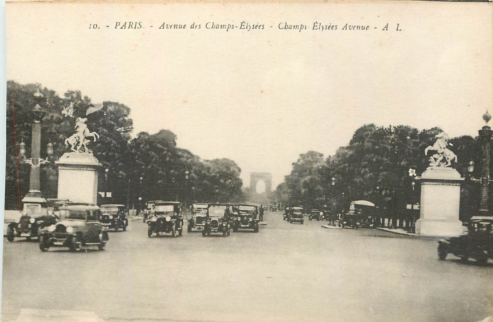 CPA Paris Avenue des Champs Elysees 