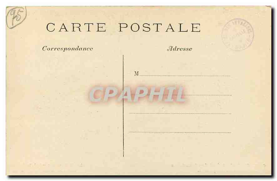 CPA Paris Hotel des Invalides Tombeau de Napoleon les 54 Drapeaux pris a Austerlitz entourent le Mon — Rückseite