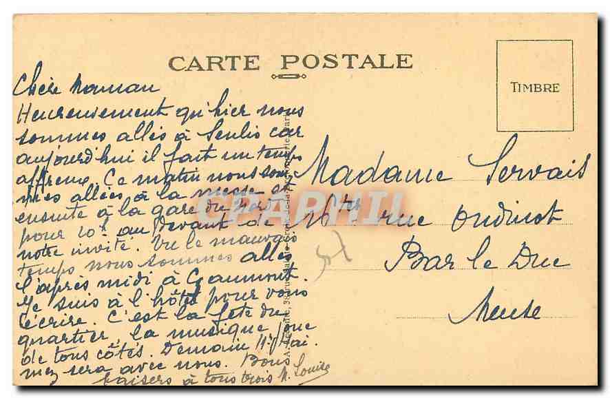 CPA Paris Basilique du Sacre Coeur de Montmartre  — Rückseite