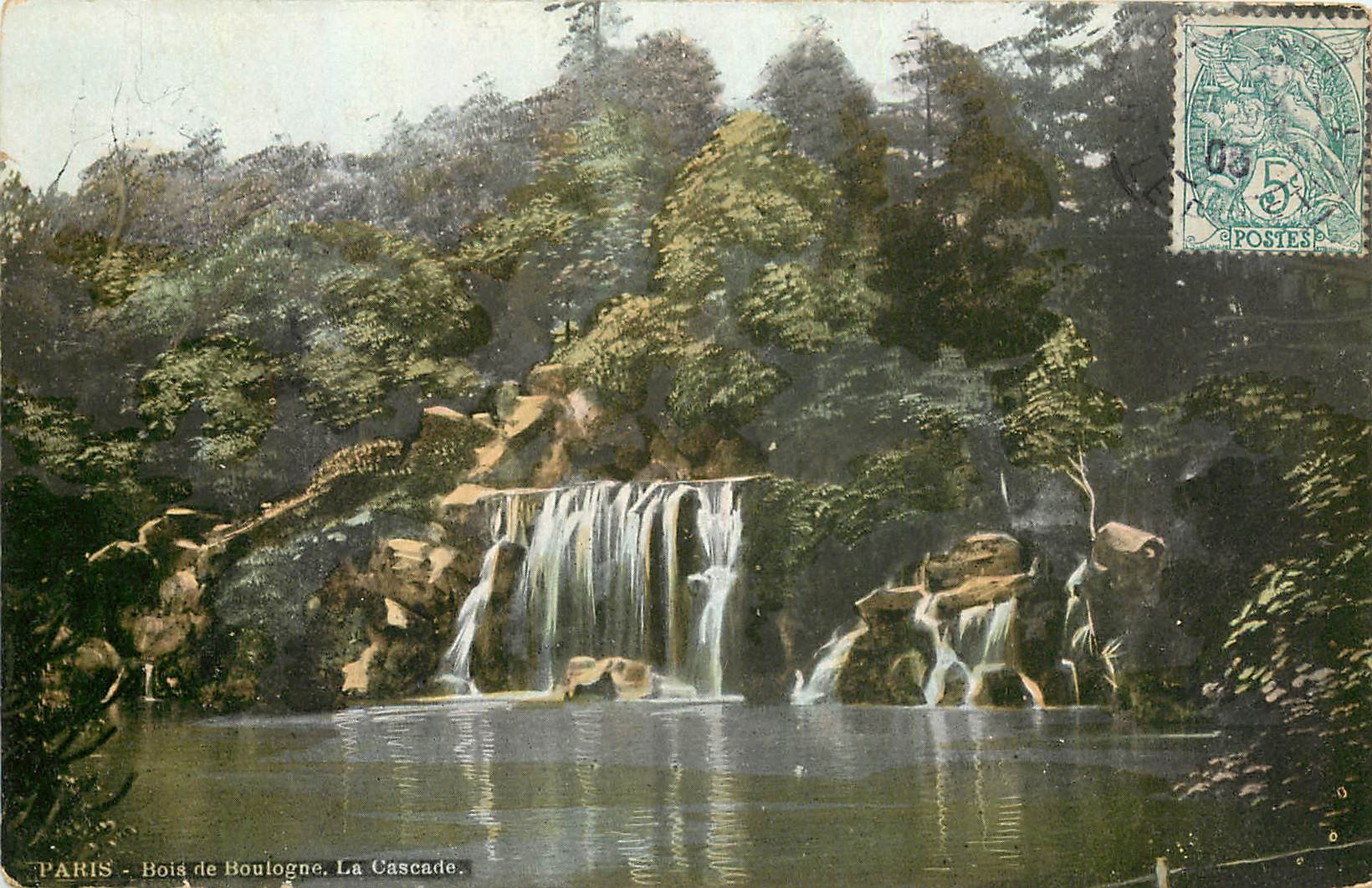CPA Paris Bois de Boulogne La Cascade 