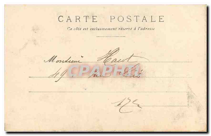 CPA Paris Entree du Parc Monceau  — Rückseite
