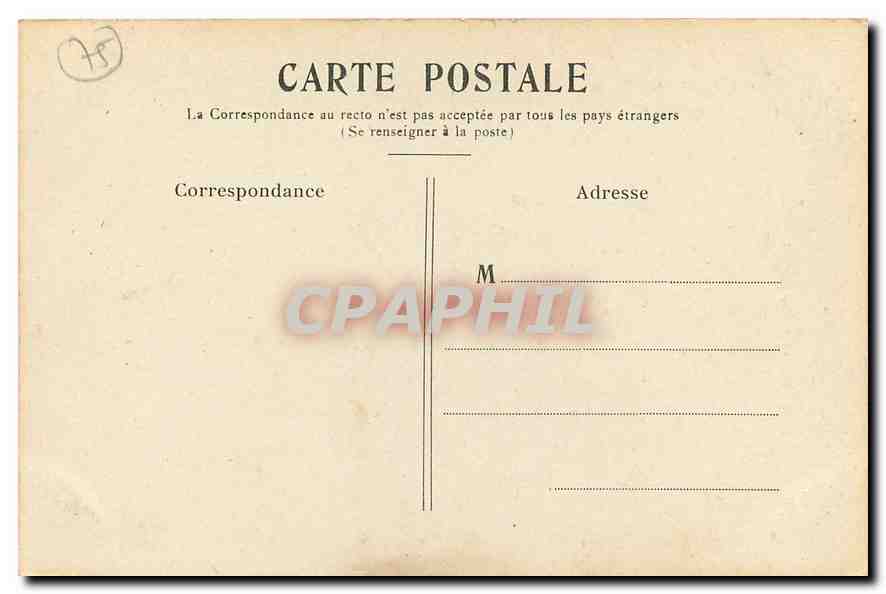 CPA Paris L'Hotel de Ville  — Rückseite