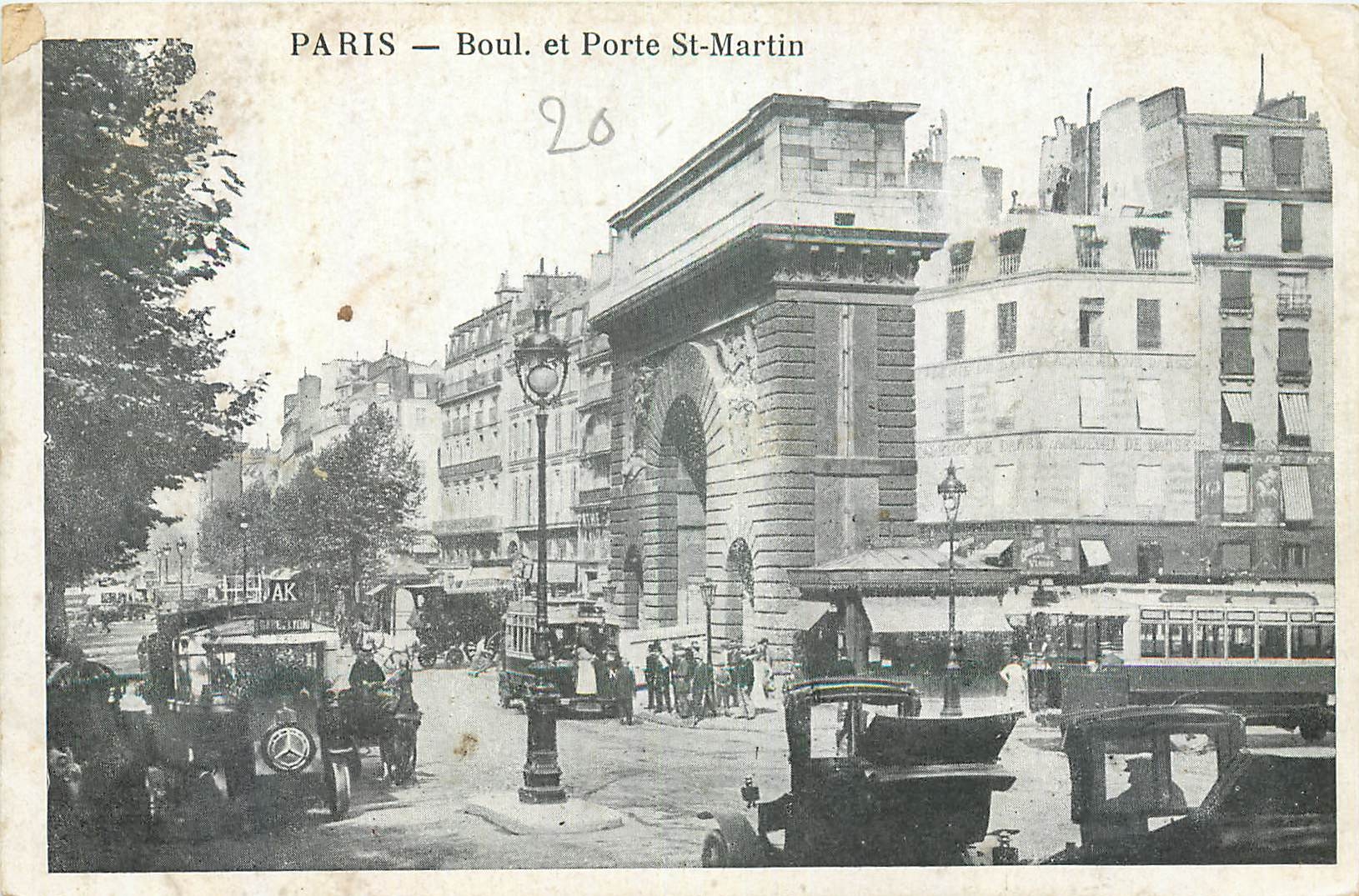 CPA Paris Boul et Porte St Martin 
