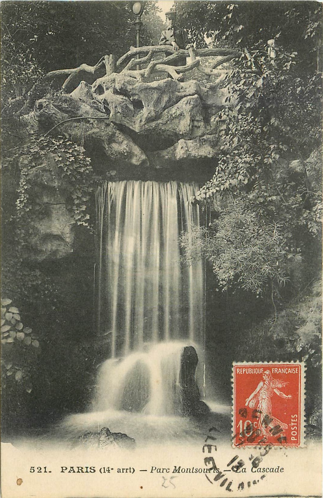 CPA Paris Parc Montsouris La Cascade 