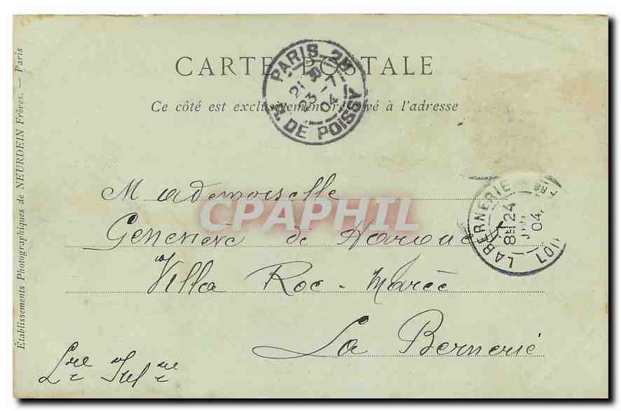 CPA Paris Le Lycee Henri IV  — Verso