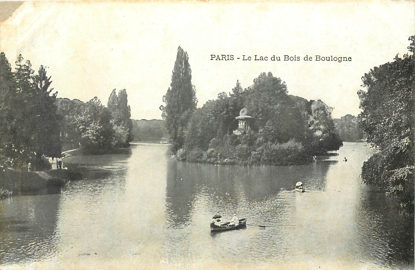 CPA Paris Le Lac du Bois de Boulogne 