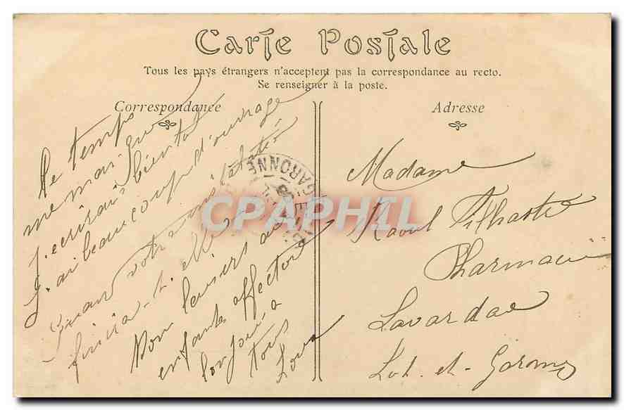 París — El antiguo Ayuntamiento — N.D. Foto, n° 268 — Reverso