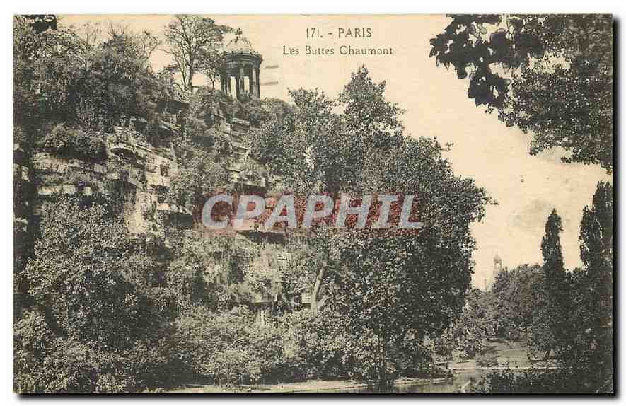 CPA Paris Les Buttes Chaumont 