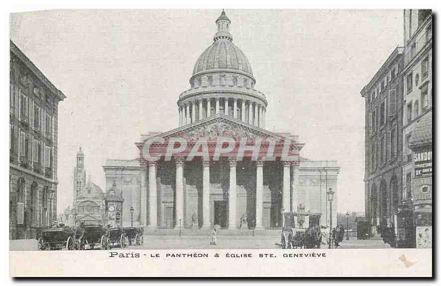 CPA Paris Le Pantheon & Eglise Ste Genevieve 