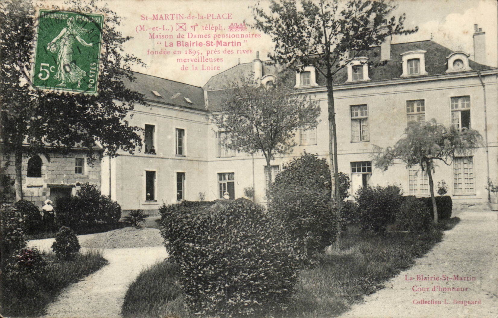 St Martin de la Place CPA Maison des DAmes pensionnaires La Blairie St Martin