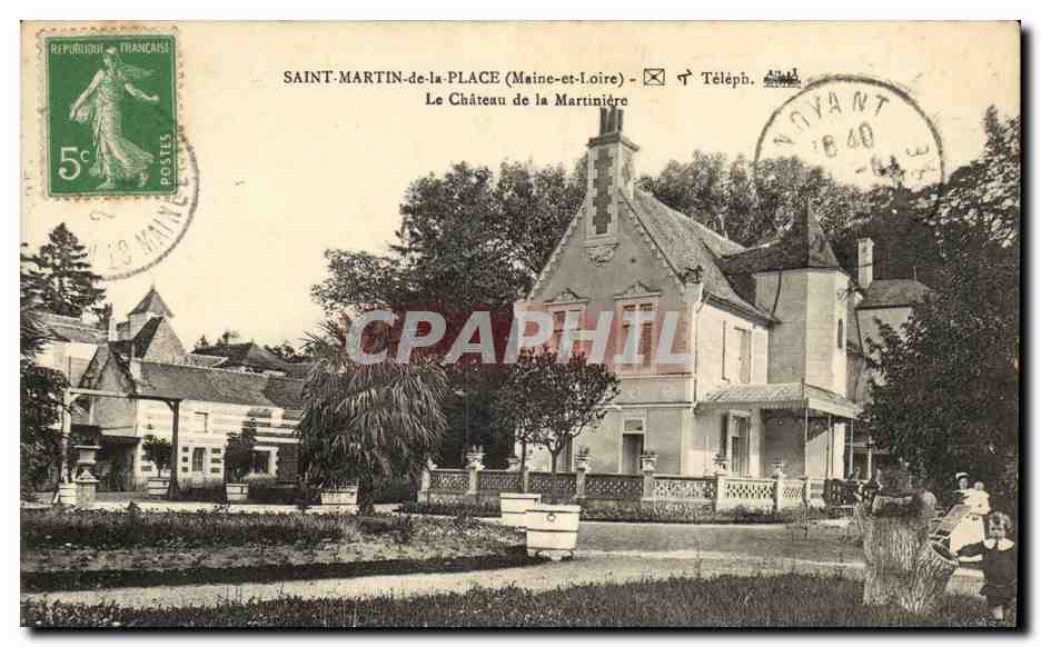 St Martin de la Place CPA Le chateau de la Martiniere
