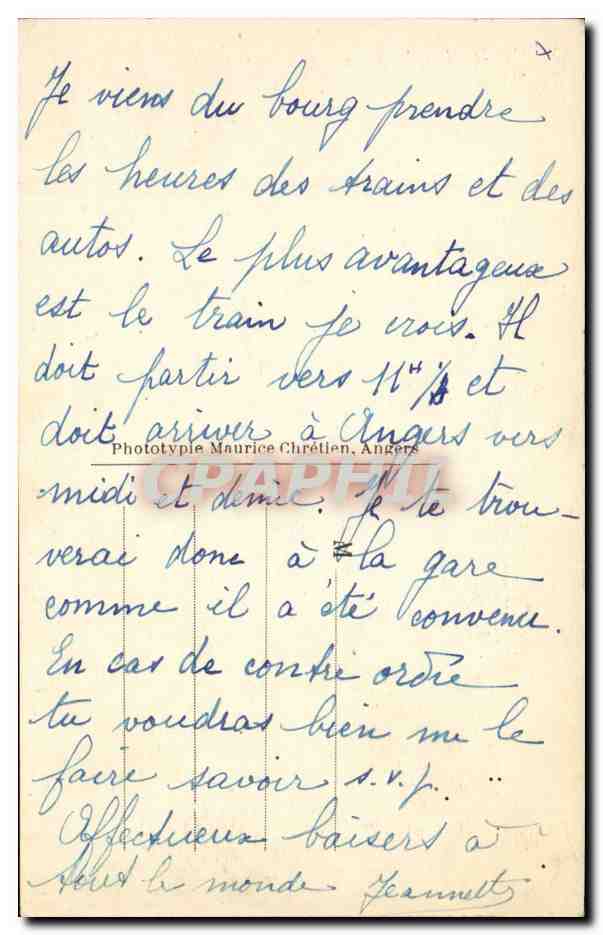 La Pommeraye CPA Chapelle de la communaute — Rückseite