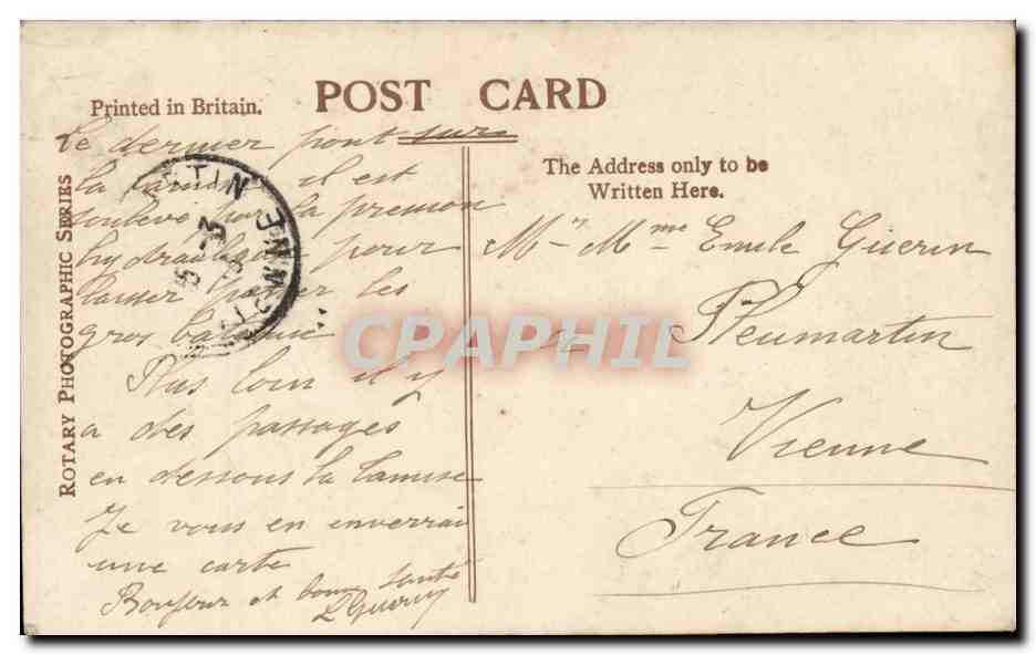 Grande Bretagne CPA Londres London Tower Bridge (bateau ship militaria) — Back