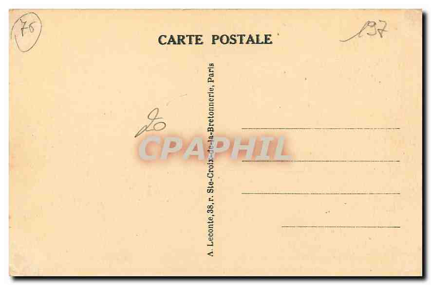 CPA Paris Porte Saint Denis  — Rückseite