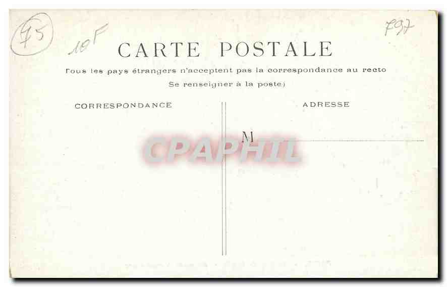 CPA Paris la Rue de Rivoli Statue de Jeanne d'Arc  — Verso