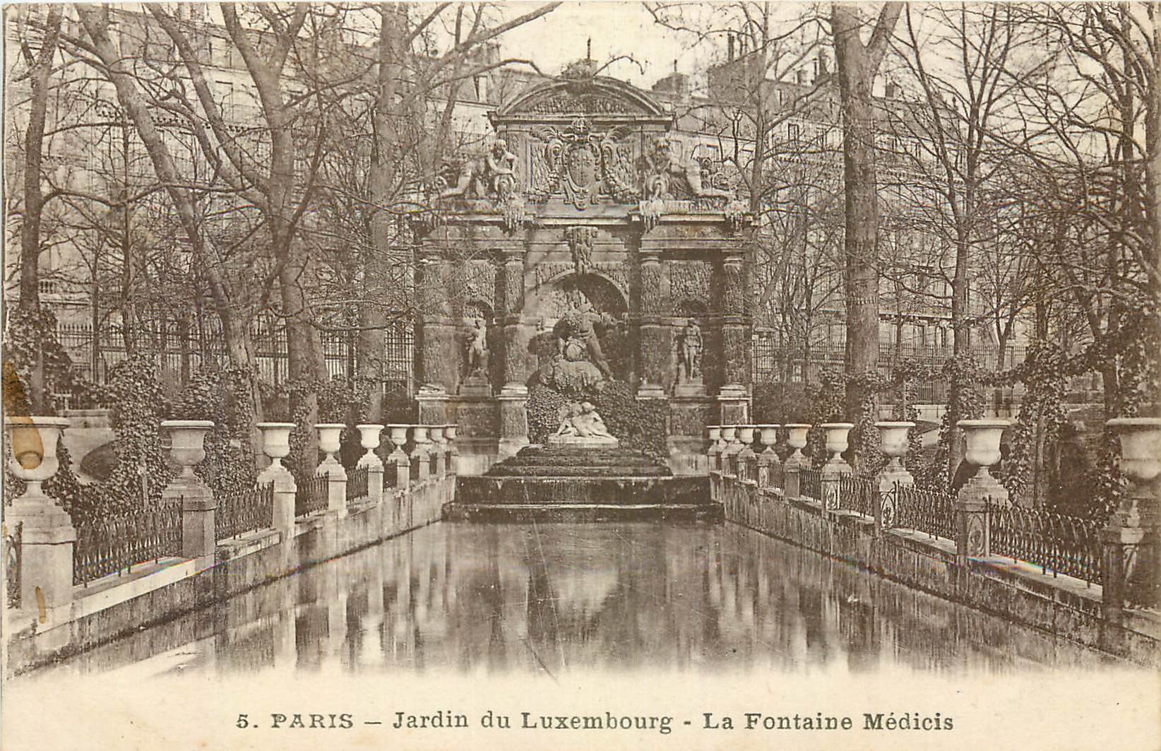 CPA Paris Jardin du Luxembourg la Fontaine Medicis 