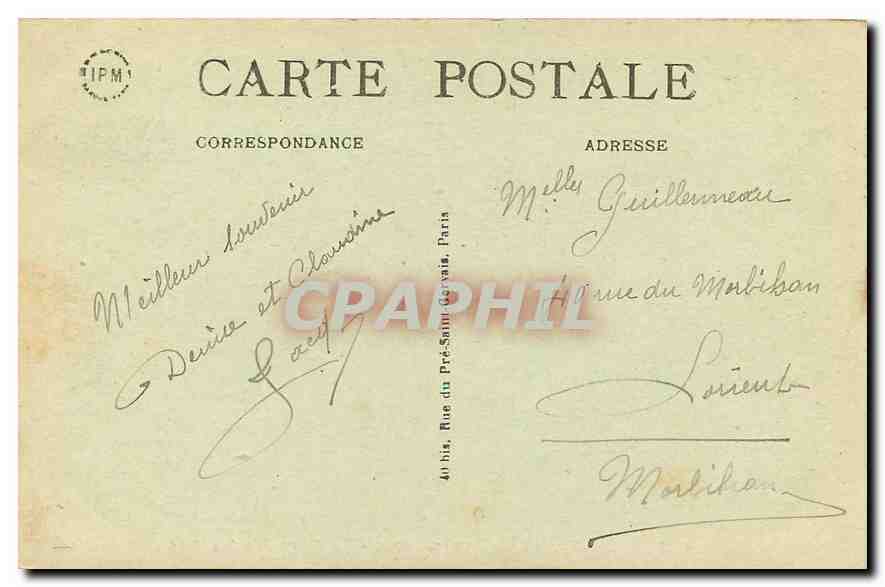 CPA Paris Jardin du Luxembourg la Fontaine Medicis  — Rückseite