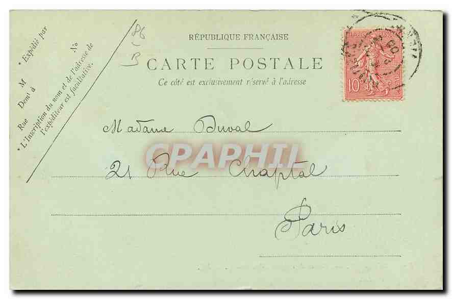 CPA Poitiers Abside de l'eglise Montierneuf  — Verso