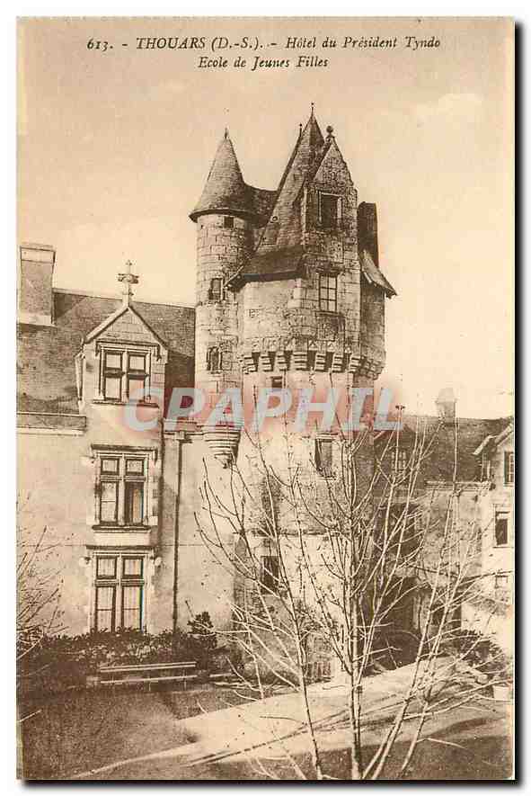 CPA Thouars D S Hotel du President Tyndo Ecole de Jeunes Filles 