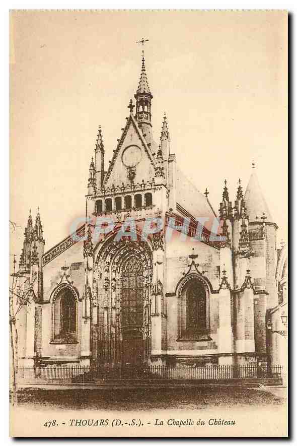 CPA Thouars D S la Chapelle du Chateau 