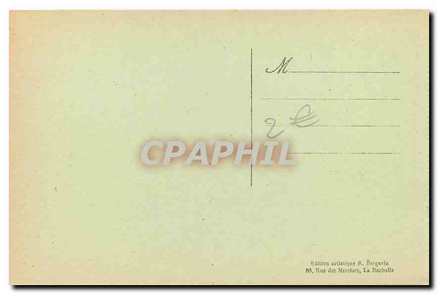 CPA Thouars D S la Chapelle du Chateau  — Back