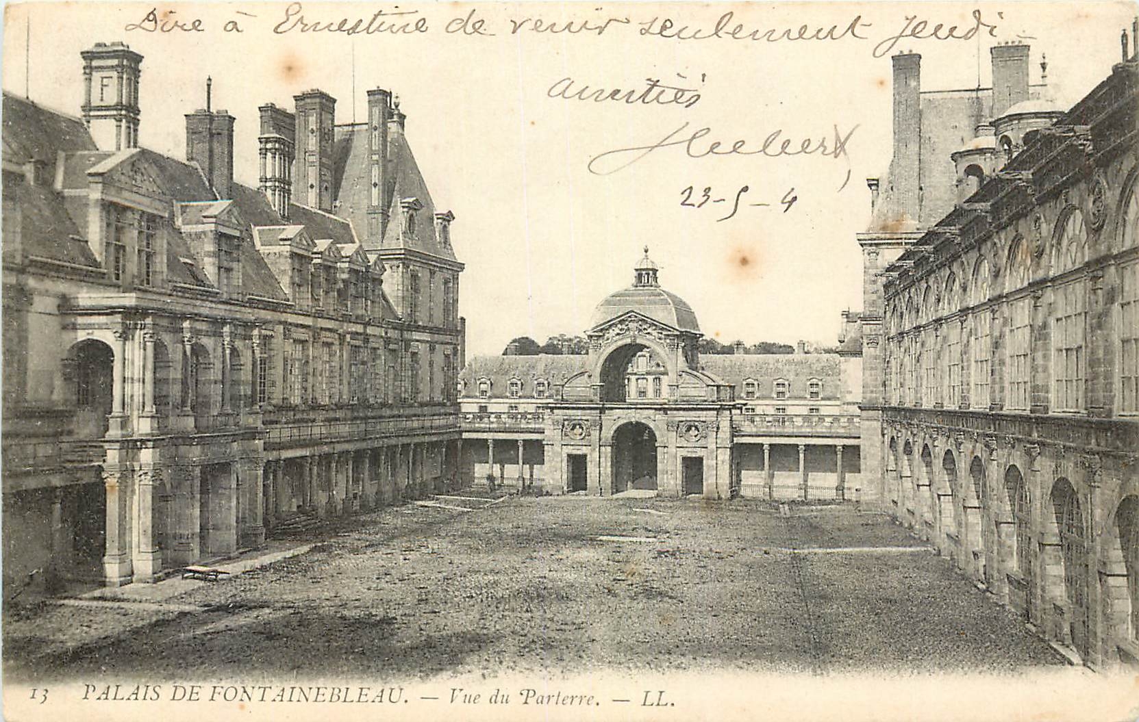 Schloss Fontainebleau — Ansicht des Erdgeschosses — LL. — Nr. 13