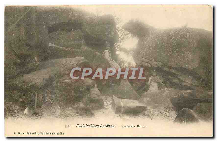 CPA Fontainebleau Barbizon la Roche Brisee Enfants