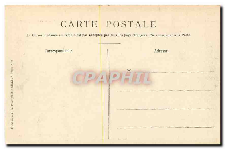 CPA Collection Artistique Monte Carlo le Casino et l'Hotel de Paris  — Rückseite