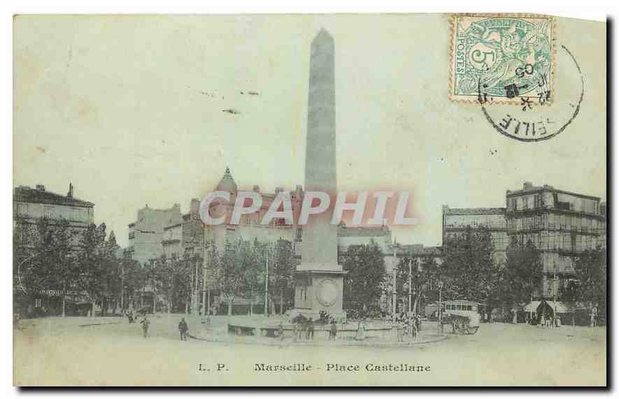 CPA Marseille Place Castellane 