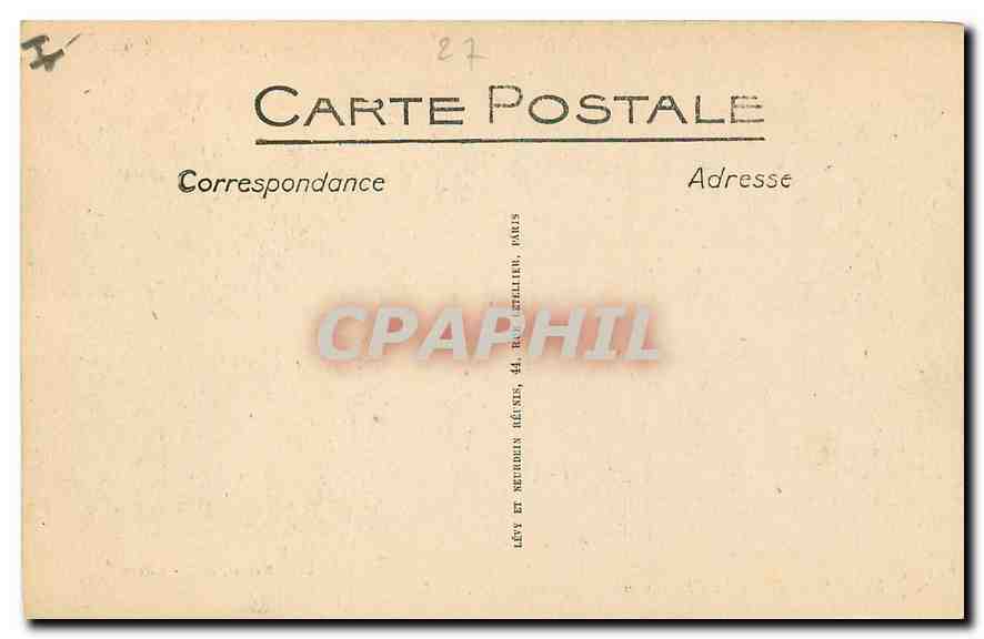 CPA Gisors le Chateau et le Corps de Garde  — Rückseite