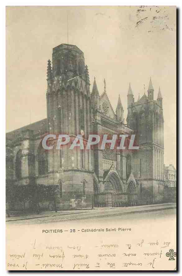 CPA Poitiers Cathedrale Saint Pierre 