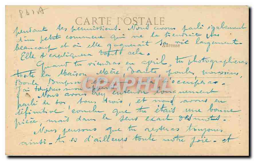 CPA Poitiers Eglise St Porchaire  — Verso