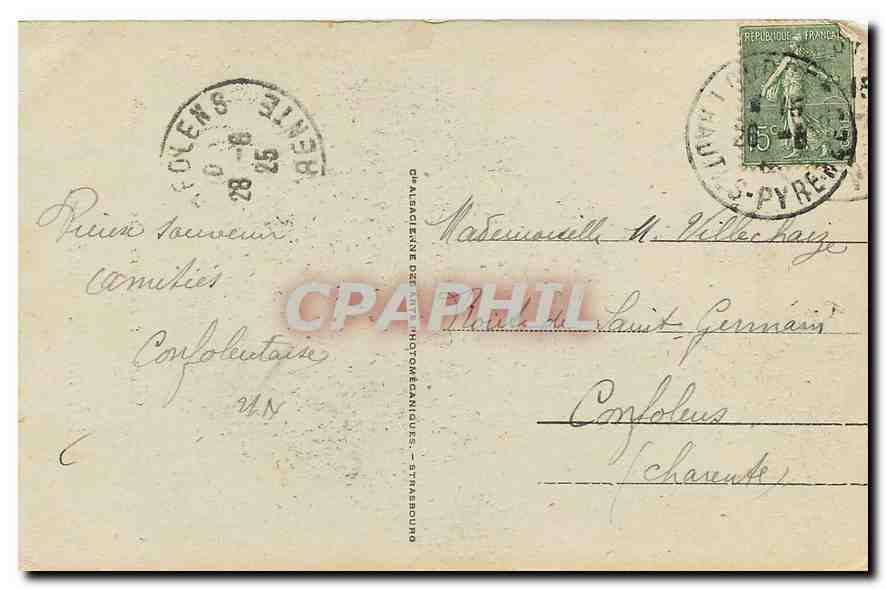 CPA Portrait Authentique de Bernadette Soubirous  — Verso