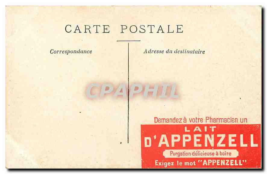 CPA Biarritz Rocher de la Vierge  — Back
