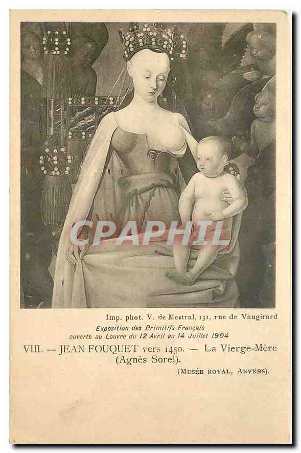 CPA Eposition des Primitifs Francais ouverte au Louvre du 12 Avril au 14 Juillet 1904 Jean Fouquet v